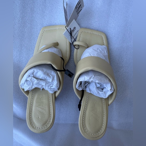 Zara Beige Women's Sandals - Picture 1 of 4